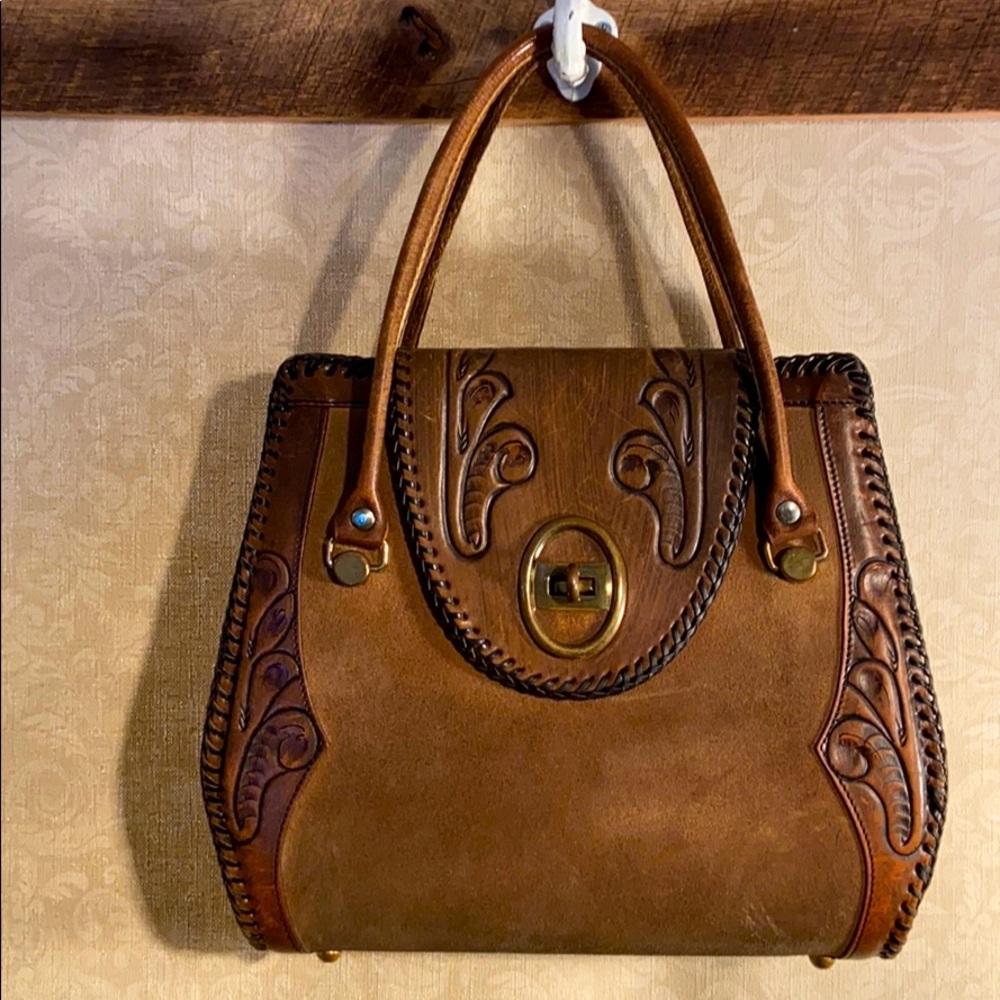 Vintage treasure!!! Joo -Kay hand tooled bag